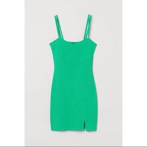 super cute and stretchy H&M green body on dress